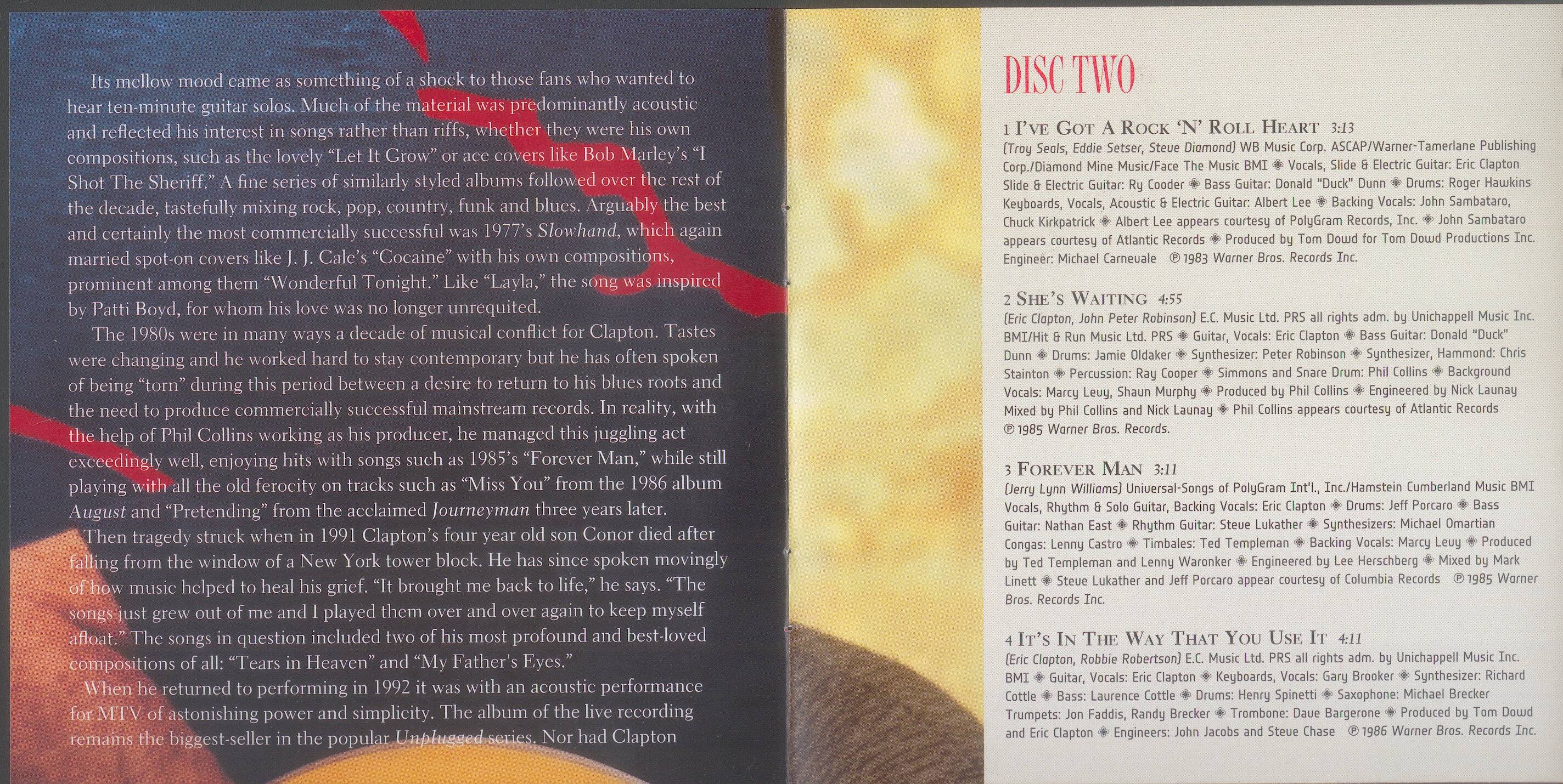 Eric Clapton Complete Clapton : Booklet6 US